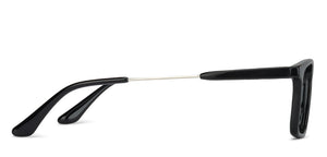 Black Rectangle Full Rim Unisex Eyeglasses by Lenskart Air LA-134770