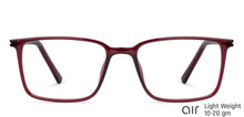 Load image into Gallery viewer, Red Rectangle Full Rim Unisex Eyeglasses by Lenskart Air Online-139735
