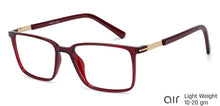 Load image into Gallery viewer, Red Rectangle Full Rim Unisex Eyeglasses by Lenskart Air Online-139735
