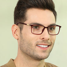 Load image into Gallery viewer, Red Rectangle Full Rim Unisex Eyeglasses by Lenskart Air Online-139735