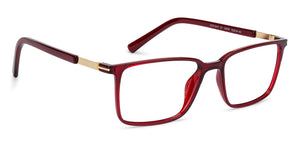 Red Rectangle Full Rim Unisex Eyeglasses by Lenskart Air Online-139735