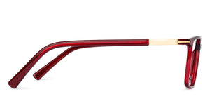 Red Rectangle Full Rim Unisex Eyeglasses by Lenskart Air Online-139735
