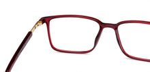 Load image into Gallery viewer, Red Rectangle Full Rim Unisex Eyeglasses by Lenskart Air Online-139735