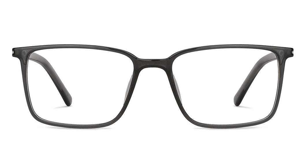 Grey Rectangle Full Rim Unisex Eyeglasses by Lenskart Air-134782