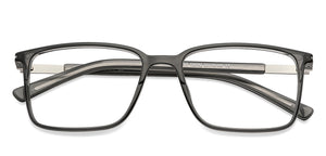 Grey Rectangle Full Rim Unisex Eyeglasses by Lenskart Air-134782