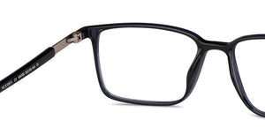 Blue Rectangle Full Rim Unisex Eyeglasses by Lenskart Air-134783