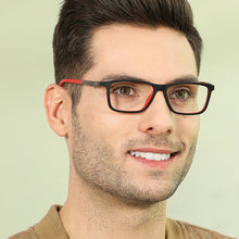 Load image into Gallery viewer, Black Rectangle Full Rim Unisex Eyeglasses by Lenskart Air Online-134784