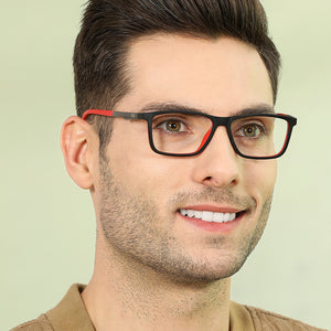 Black Rectangle Full Rim Unisex Eyeglasses by Lenskart Air Online-134784