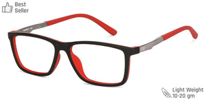 Black Rectangle Full Rim Unisex Eyeglasses by Lenskart Air Online-134784
