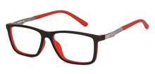 Load image into Gallery viewer, Black Rectangle Full Rim Unisex Eyeglasses by Lenskart Air Online-134784