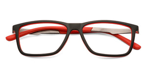 Black Rectangle Full Rim Unisex Eyeglasses by Lenskart Air Online-134784