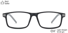 Load image into Gallery viewer, Black Rectangle Full Rim Unisex Eyeglasses by Lenskart Air Online-134788