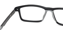 Load image into Gallery viewer, Black Rectangle Full Rim Unisex Eyeglasses by Lenskart Air Online-134788