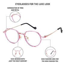Load image into Gallery viewer, Pink Round Full Rim Women Eyeglasses by Lenskart Air Online-134789
