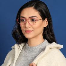 Load image into Gallery viewer, Pink Round Full Rim Women Eyeglasses by Lenskart Air Online-134789