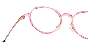 Pink Round Full Rim Women Eyeglasses by Lenskart Air Online-134789