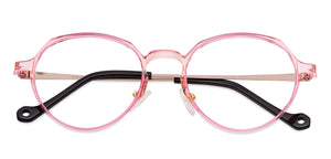 Pink Round Full Rim Women Eyeglasses by Lenskart Air Online-134789
