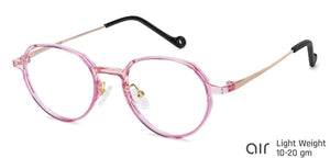 Pink Round Full Rim Women Eyeglasses by Lenskart Air Online-134789