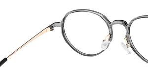 Grey Round Full Rim Unisex Eyeglasses by Lenskart Air Online-134790