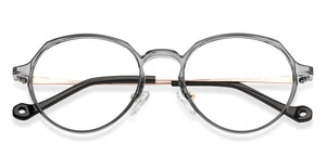 Grey Round Full Rim Unisex Eyeglasses by Lenskart Air Online-134790