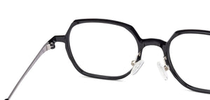 Black Hexagonal Full Rim Unisex Eyeglasses by Lenskart Air Online-134791