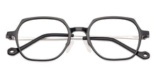 Load image into Gallery viewer, Black Hexagonal Full Rim Unisex Eyeglasses by Lenskart Air Online-134791