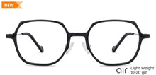 Load image into Gallery viewer, Black Hexagonal Full Rim Unisex Eyeglasses by Lenskart Air Online-134791