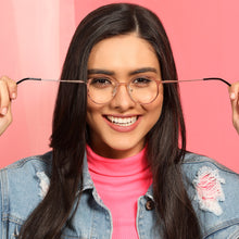 Load image into Gallery viewer, Pink Round Full Rim Medium Unisex Eyeglasses by Lenskart Air Online-134793