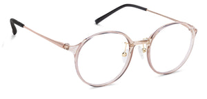 Pink Round Full Rim Medium Unisex Eyeglasses by Lenskart Air Online-134793