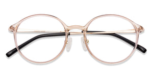 Pink Round Full Rim Medium Unisex Eyeglasses by Lenskart Air Online-134793