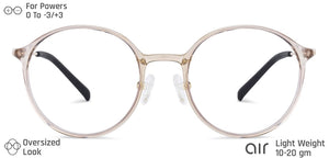 Pink Round Full Rim Medium Unisex Eyeglasses by Lenskart Air Online-134793