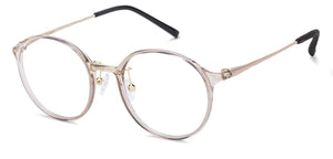 Pink Round Full Rim Medium Unisex Eyeglasses by Lenskart Air Online-134793