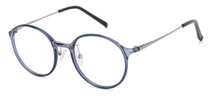 Grey Round Full Rim Medium Unisex Eyeglasses by Lenskart Air Online-134794