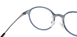 Grey Round Full Rim Medium Unisex Eyeglasses by Lenskart Air Online-134794