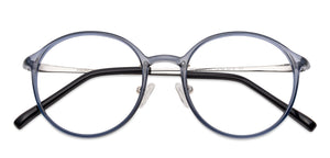 Grey Round Full Rim Medium Unisex Eyeglasses by Lenskart Air Online-134794