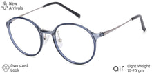 Load image into Gallery viewer, Grey Round Full Rim Medium Unisex Eyeglasses by Lenskart Air Online-134794