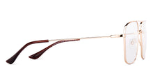 Load image into Gallery viewer, Gold Square Full Rim Unisex Eyeglasses by Vincent Chase-147955
