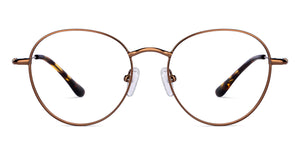 Copper Round Full Rim Unisex Eyeglasses by Vincent Chase-201832