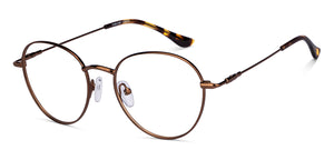 Copper Round Full Rim Unisex Eyeglasses by Vincent Chase-201832