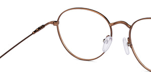 Copper Round Full Rim Unisex Eyeglasses by Vincent Chase-201832