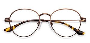 Copper Round Full Rim Unisex Eyeglasses by Vincent Chase-201832