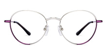 Load image into Gallery viewer, Silver Round Full Rim Unisex Eyeglasses by Vincent Chase-150623