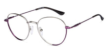 Load image into Gallery viewer, Silver Round Full Rim Unisex Eyeglasses by Vincent Chase-150623