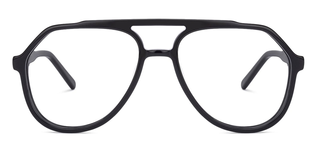Black Aviator Full Rim Unisex Eyeglasses by Vincent Chase Online-139164