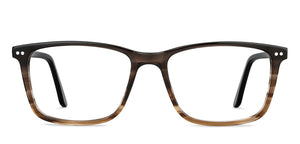 Brown Rectangle Full Rim Unisex Eyeglasses by Vincent Chase-148855