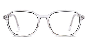 Transparent Geometric Full Rim Unisex Eyeglasses by Vincent Chase Computer Glasses-148635
