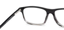 Load image into Gallery viewer, Black Rectangle Full Rim Unisex Eyeglasses by Vincent Chase Essentials-134903