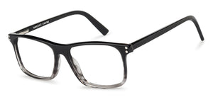 Black Rectangle Full Rim Unisex Eyeglasses by Vincent Chase Essentials-134903