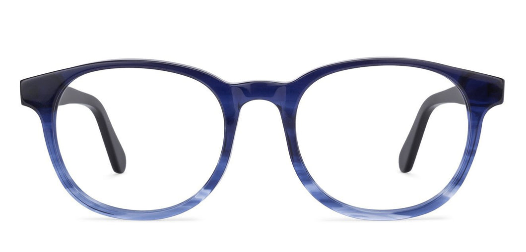 Blue Round Full Rim Unisex Eyeglasses by Vincent Chase VC-134904
