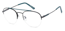 Load image into Gallery viewer, Black Aviator Half Rim Unisex Eyeglasses by Vincent Chase-135080